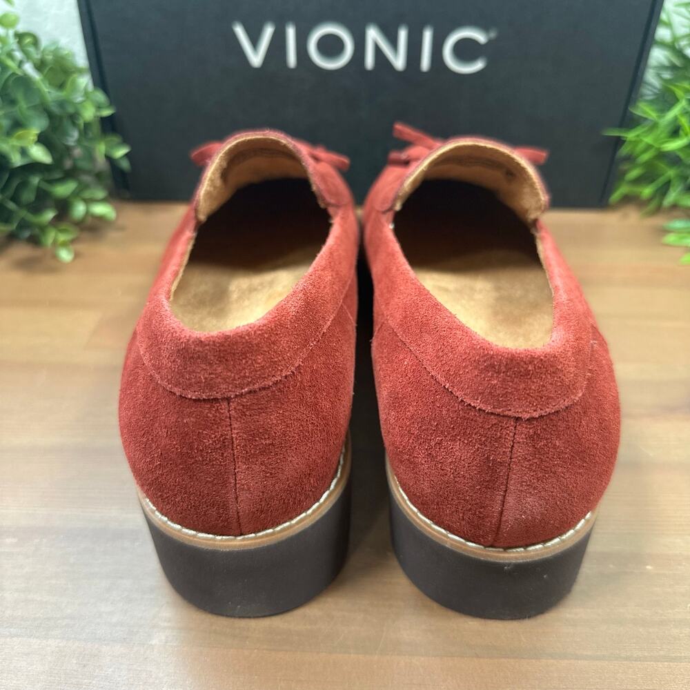 Vionic Women's Finley Wide Suede Bow Loafers Size 8.5W - Picture 6 of 8